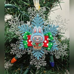 NWT Labubu Ornament The Monsters Pop Mart Christmas Holiday Decor OOAK Handmade